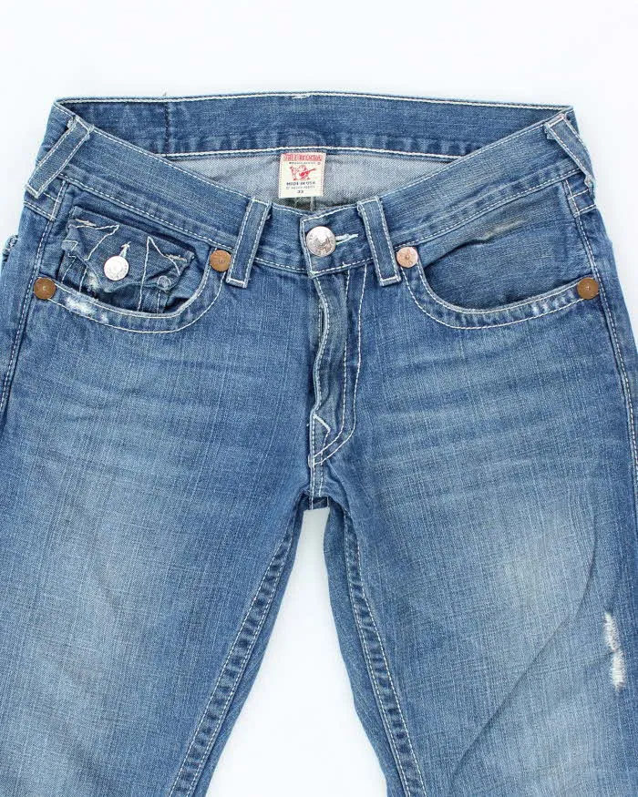 Vintage 2000's True Religion Straight Fit Medium Wash Jeans - W32 L30 sold by Rokit product image thumbnail 3