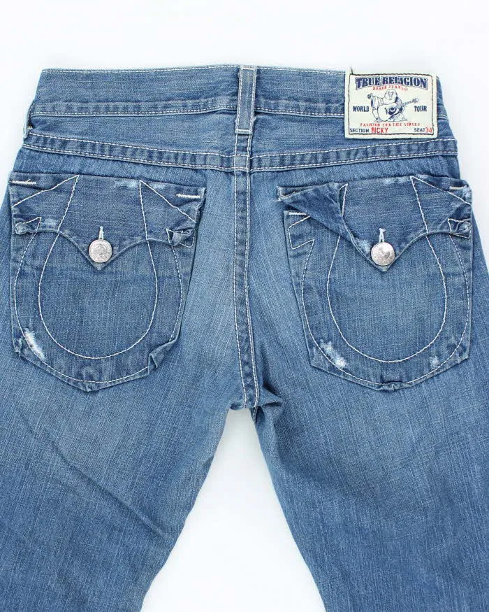 Vintage 2000's True Religion Straight Fit Medium Wash Jeans - W32 L30 sold by Rokit product image thumbnail 4