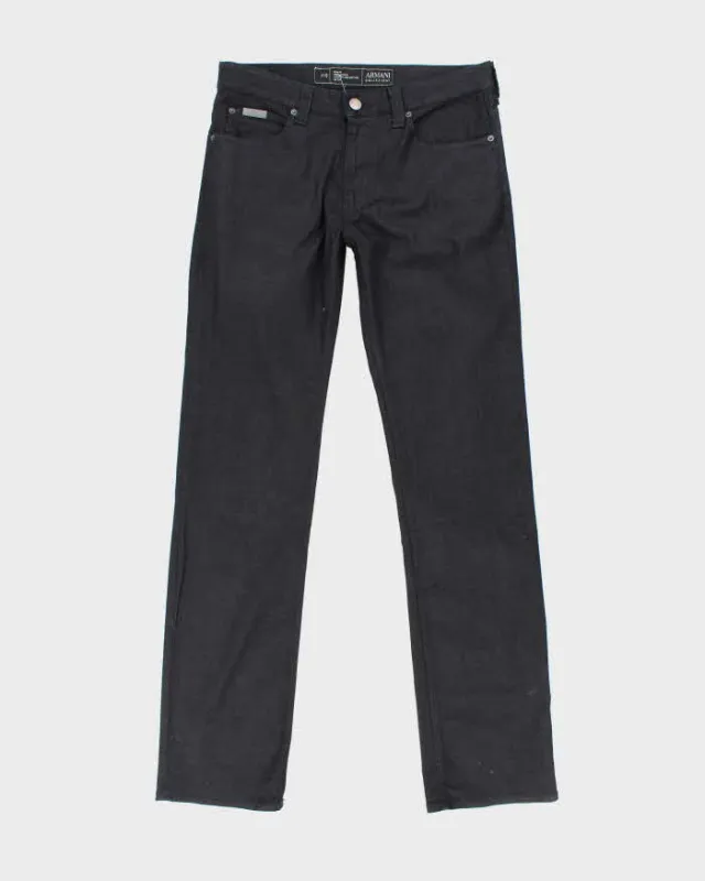 Vintage 2000's Armani Collezioni Dark Wash Slim Lightweight Jeans - W34 L34 sold by Rokit