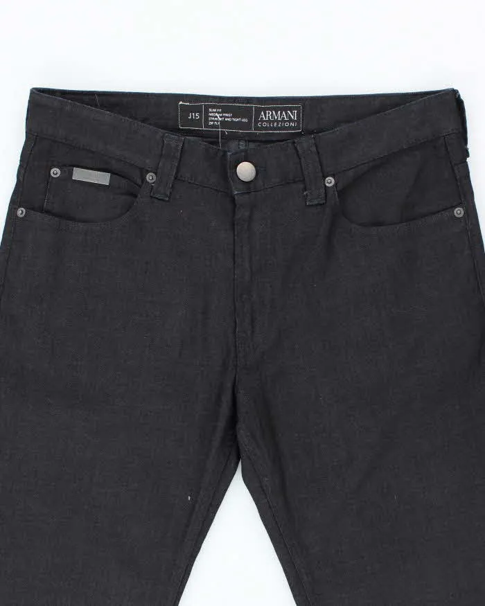 Vintage 2000's Armani Collezioni Dark Wash Slim Lightweight Jeans - W34 L34 sold by Rokit product image thumbnail 3