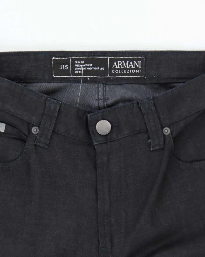 Vintage 2000's Armani Collezioni Dark Wash Slim Lightweight Jeans - W34 L34 sold by Rokit product image thumbnail 5