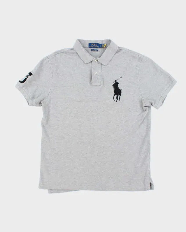 Vintage Y2K Ralph Lauren Big Horse Embroidery Polo Shirt - L sold by Rokit
