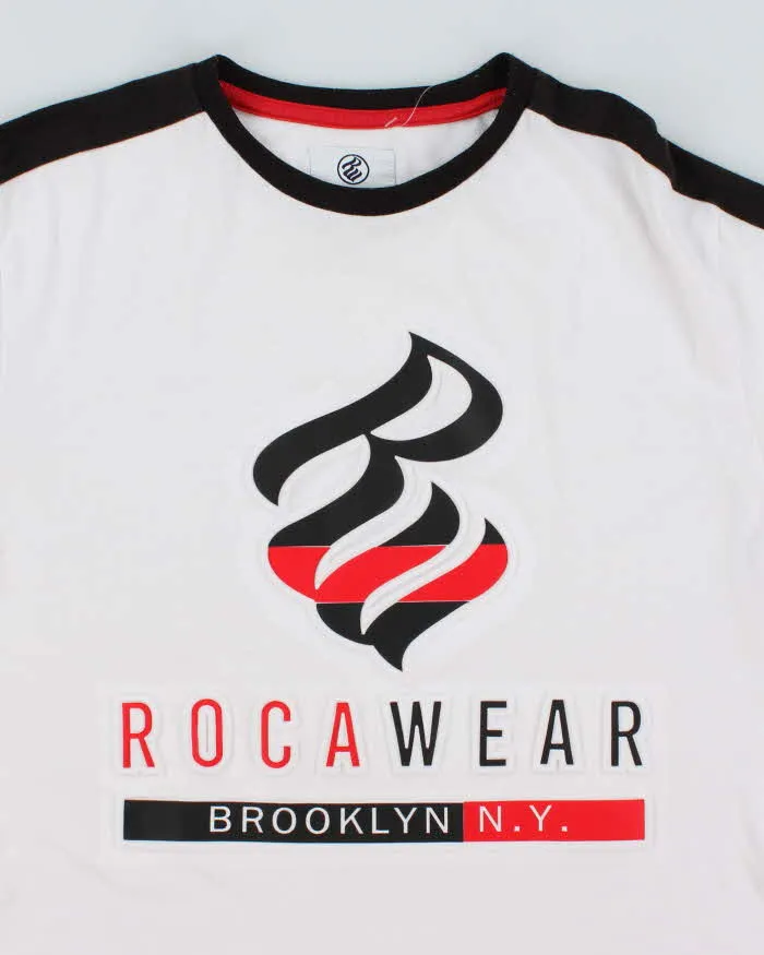 Vintage Y2K Rocawear Embossed Logo Graphic T-Shirt - S sold by Rokit product image thumbnail 3