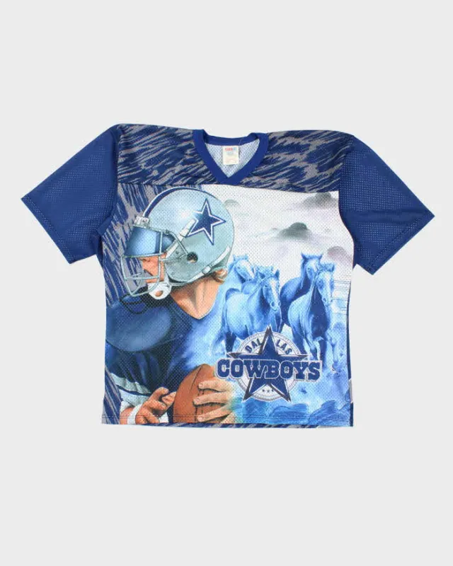 Vintage 90's CCM Dallas Cowboys NFL All Over Print Sports Jersey - XL sold by Rokit