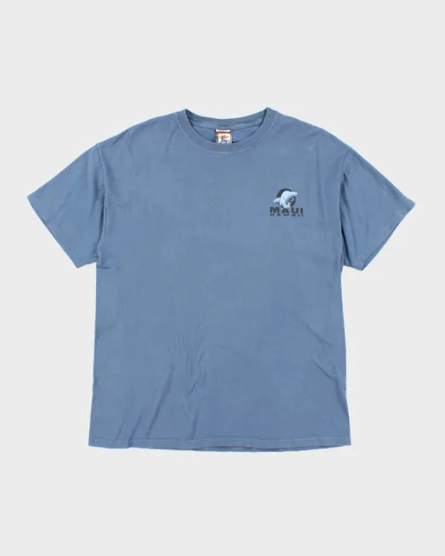 Vintage 2000's Maui Beware Sharks Souvenir T-Shirt - L sold by Rokit