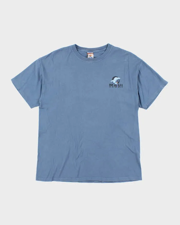 Vintage 2000's Maui Beware Sharks Souvenir T-Shirt - L sold by Rokit