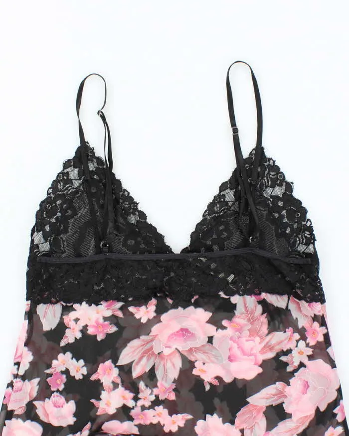 Vintage Y2k 00s Silk & Satin mesh Cami - M sold by Rokit product image thumbnail 4