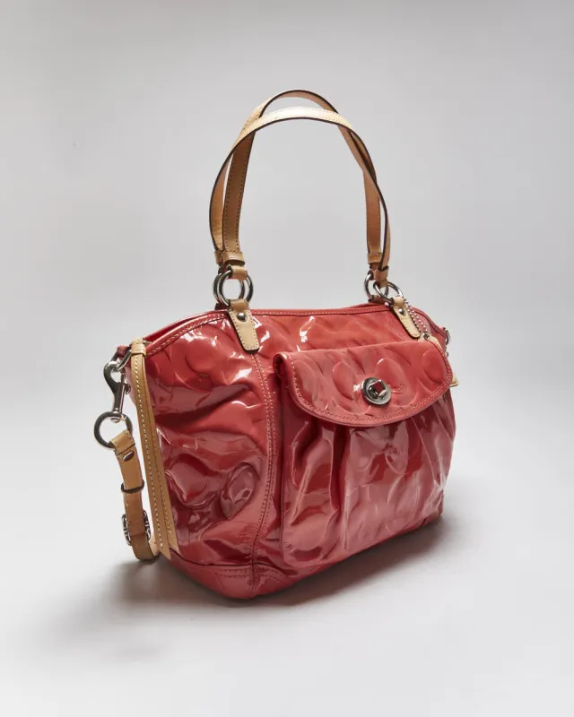 Vintage Y2k 00s Coach Patent Handbag sold by Rokit