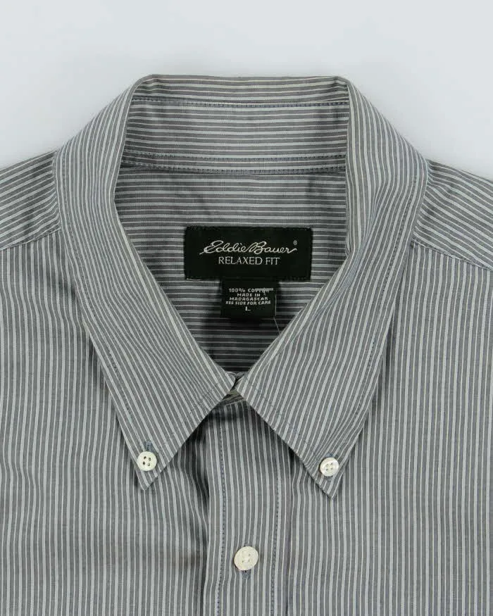 Vintage 2000's Eddie Bauer Striped Oversized Short Sleeved Shirt - L sold by Rokit product image thumbnail 5