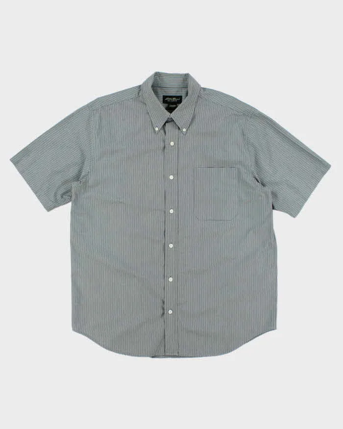Vintage 2000's Eddie Bauer Striped Oversized Short Sleeved Shirt - L sold by Rokit