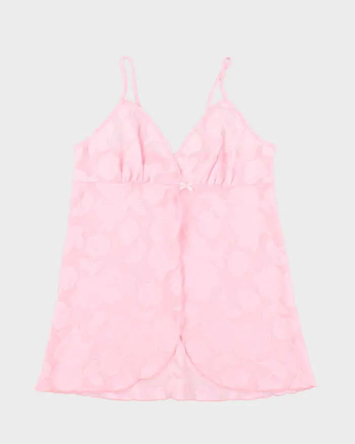 Vintage Y2k 00s Gloria Vanderbilt Sheer Floral Cami - L sold by Rokit