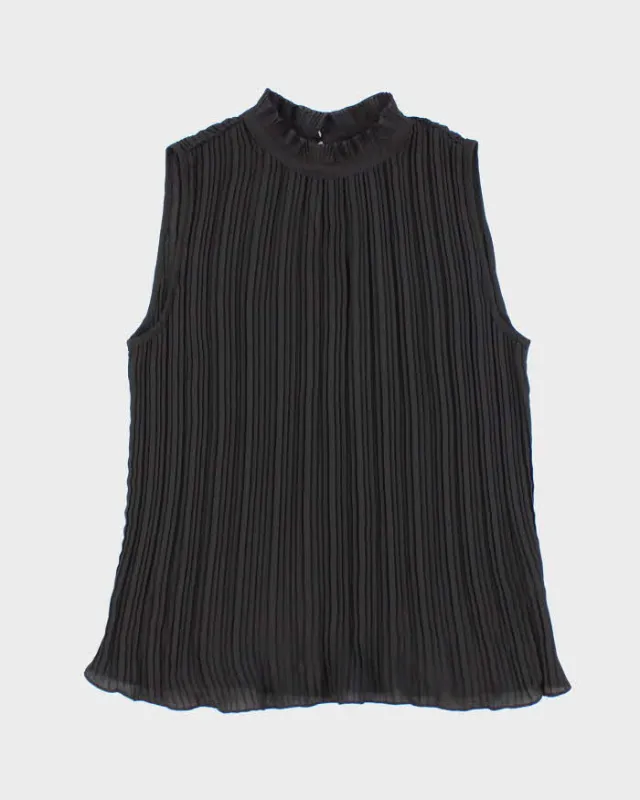 Vintage 00s Adrianna Papell Plisse Blouse - M sold by Rokit