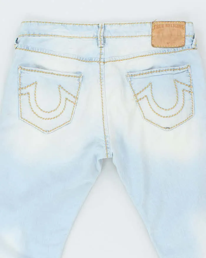 Vintage Y2K True Religion Pre-Distressed Light Wash Selvedge Jeans - W36 L27 sold by Rokit product image thumbnail 4