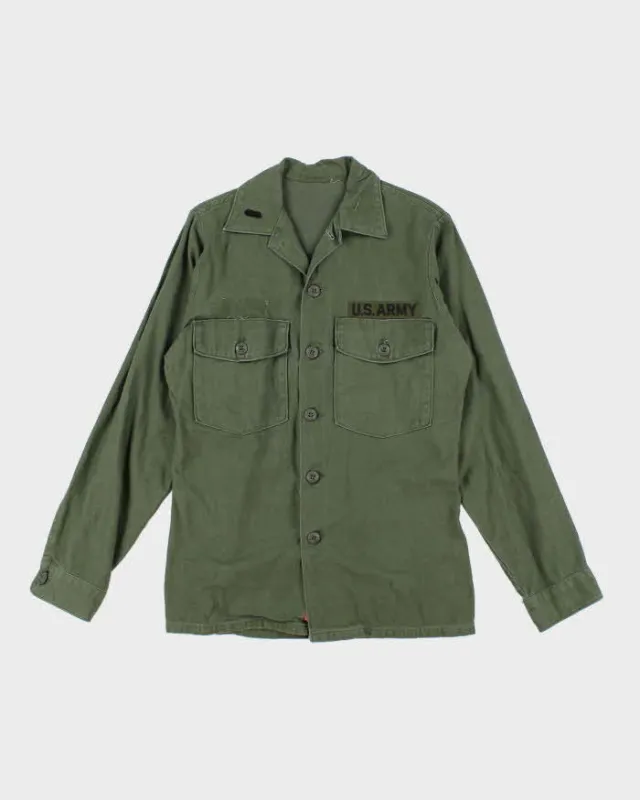 60s Vintage US Army OG-107 Utility Shirt - Medium sold by Rokit