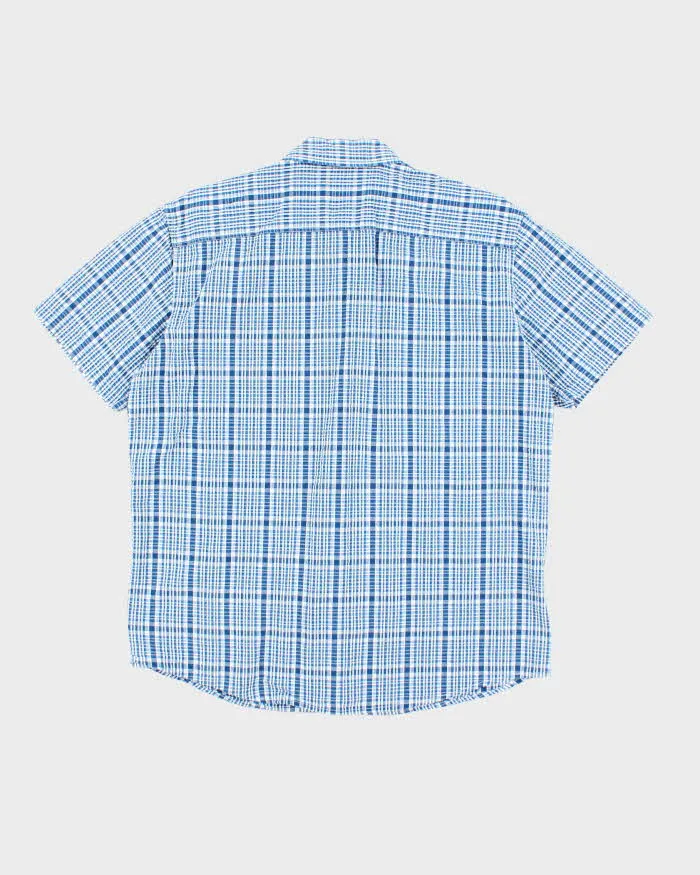 Vintage Eddie Bauer Seersucker Short Sleeve Shirt - L sold by Rokit product image thumbnail 2