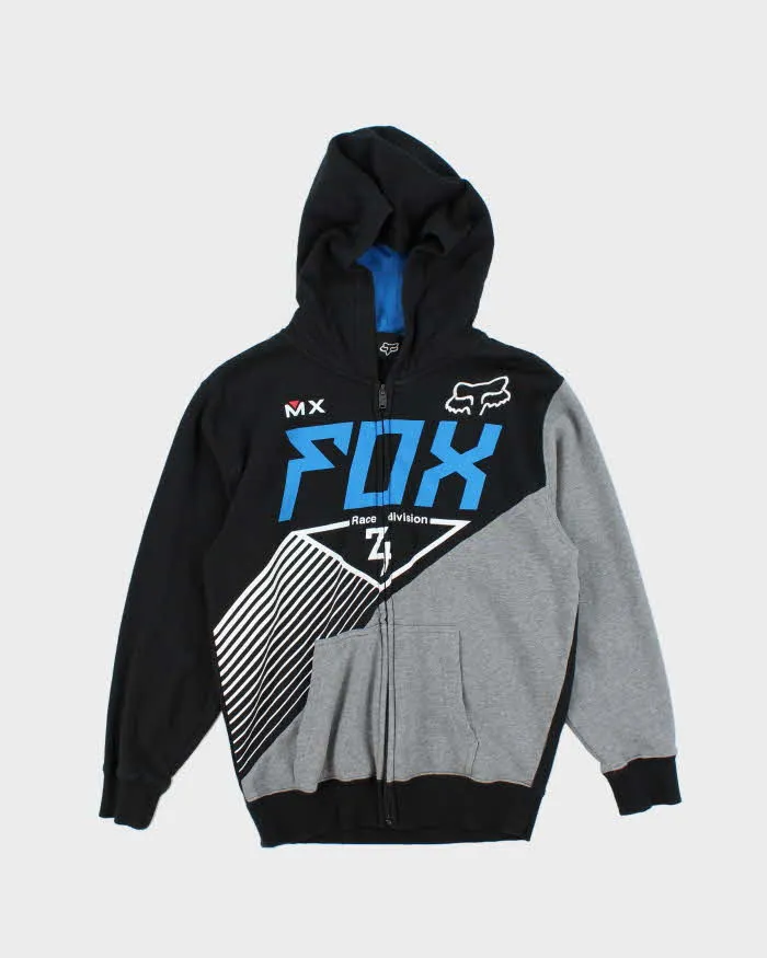 Vintage Y2K Fox Racing Graphic Printed Zip Up Hoodie - L sold by Rokit