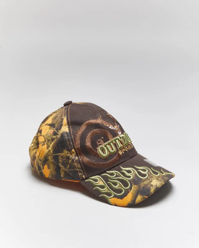 Vintage 2000's Outdoor Sports Embroidered Camouflage Baseball Cap - OS sold by Rokit
