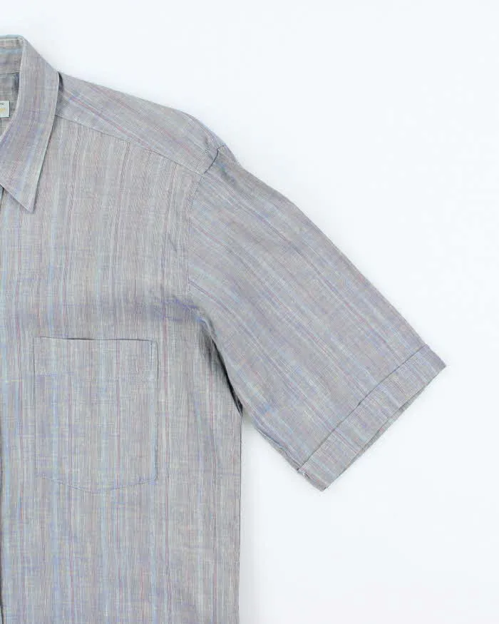 Vintage 90's Aquascutum Iridescent Short Sleeve Button Up Shirt - M sold by Rokit product image thumbnail 4