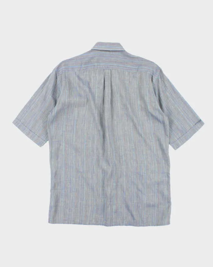 Vintage 90's Aquascutum Iridescent Short Sleeve Button Up Shirt - M sold by Rokit product image thumbnail 2