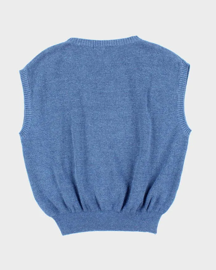 Vintage 80's Christian Dior Sports Two Tone Tank Knit Sweater - L sold by Rokit product image thumbnail 2