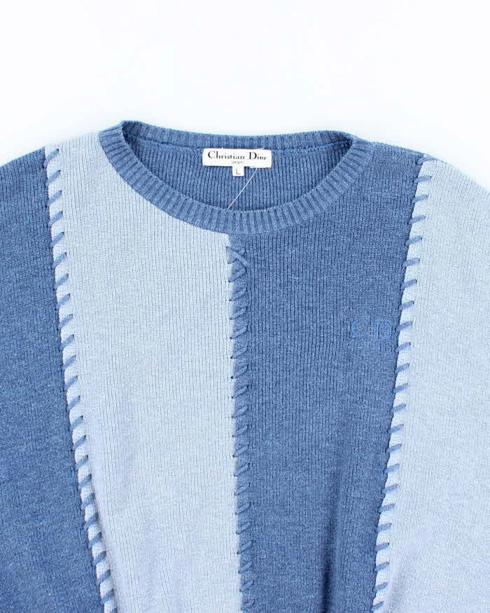 Vintage 80's Christian Dior Sports Two Tone Tank Knit Sweater - L sold by Rokit product image thumbnail 3