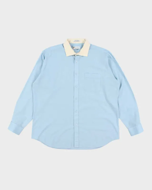 Vintage 80's Pierre Cardin Two Tone Collar Long Sleeve Shirt - L sold by Rokit