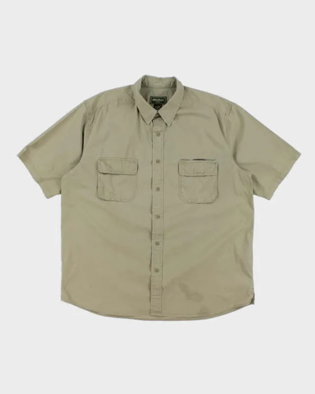Vintage 2000's Eddie Bauer Oversized Short Sleeve Utility Shirt - XL made by Eddie Bauer
