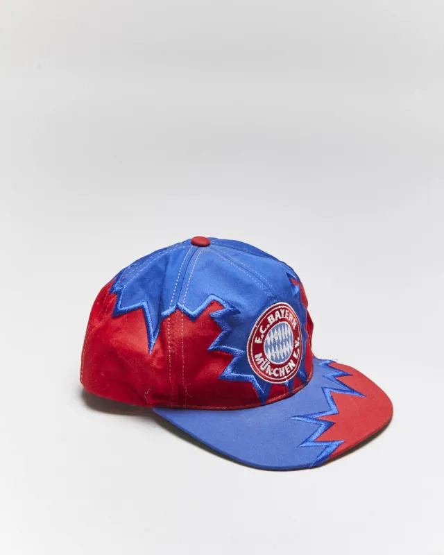Vintage Bayern Munich FC Embroidered Logo Snapback Cap - OS sold by Rokit