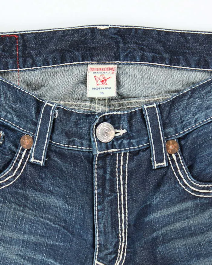 Vintage Y2K True Religion Dark Wash Relaxed Fit Jeans - W36 L29 sold by Rokit product image thumbnail 5