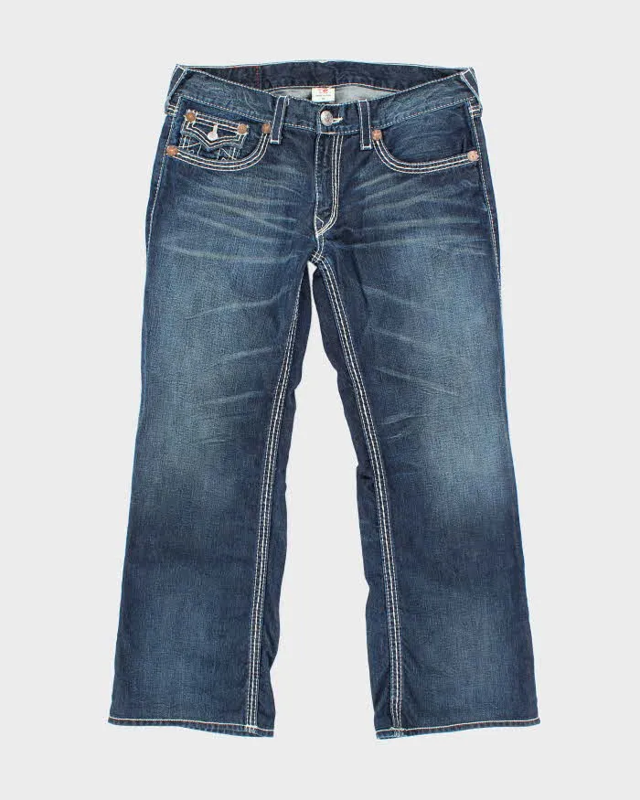 Vintage Y2K True Religion Dark Wash Relaxed Fit Jeans - W36 L29 sold by Rokit