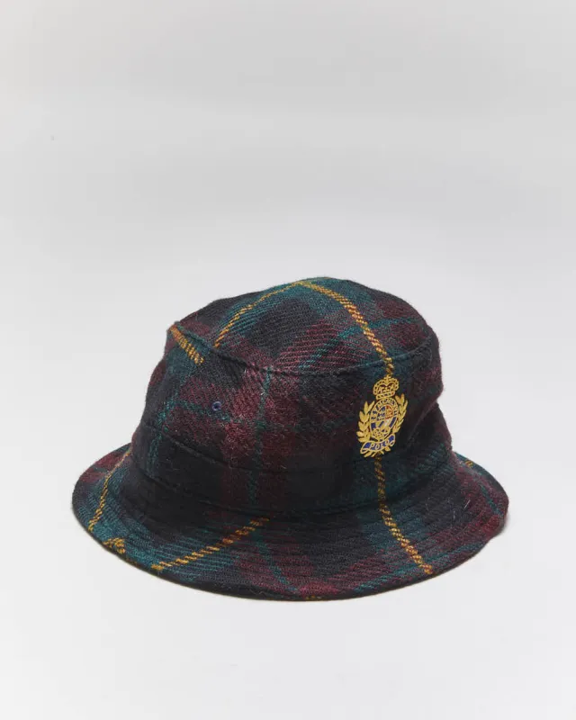 Vintage Ralph Lauren Wool Embroidered Logo Bucket Hat - S/M sold by Rokit