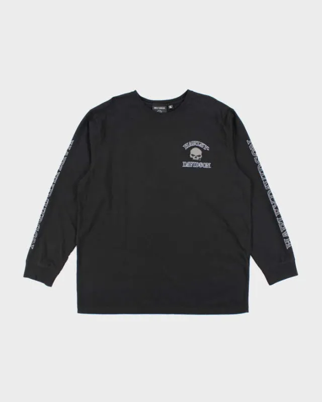 Men's Harley Davidson Long Sleeve Black Cotton Shirt - XXL sold by Rokit