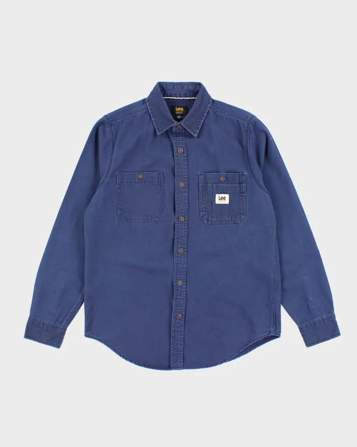 Vintage 90's Lee Heavyweight Long Sleeve Button Up Shirt - S sold by Rokit
