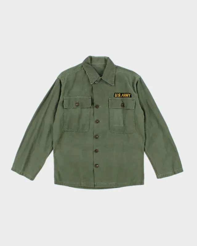60s Vintage US Army OG-107 Utility Shirt - Large sold by Rokit