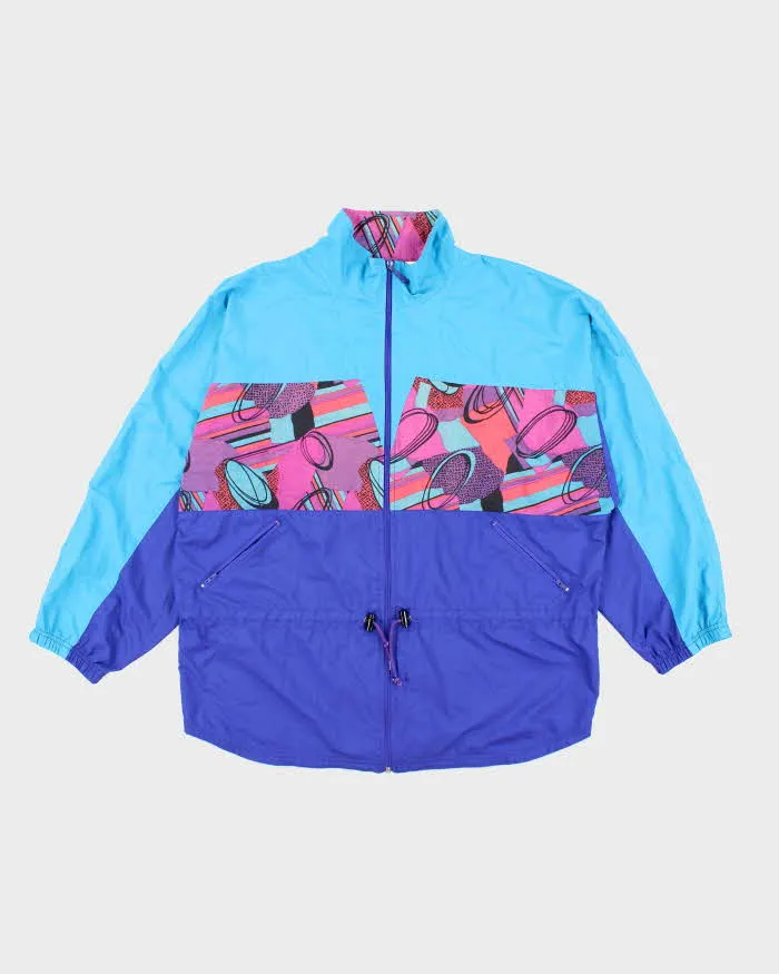 Vintage 90's Reebok Patterned Windbreaker Parka Jacket - L sold by Rokit