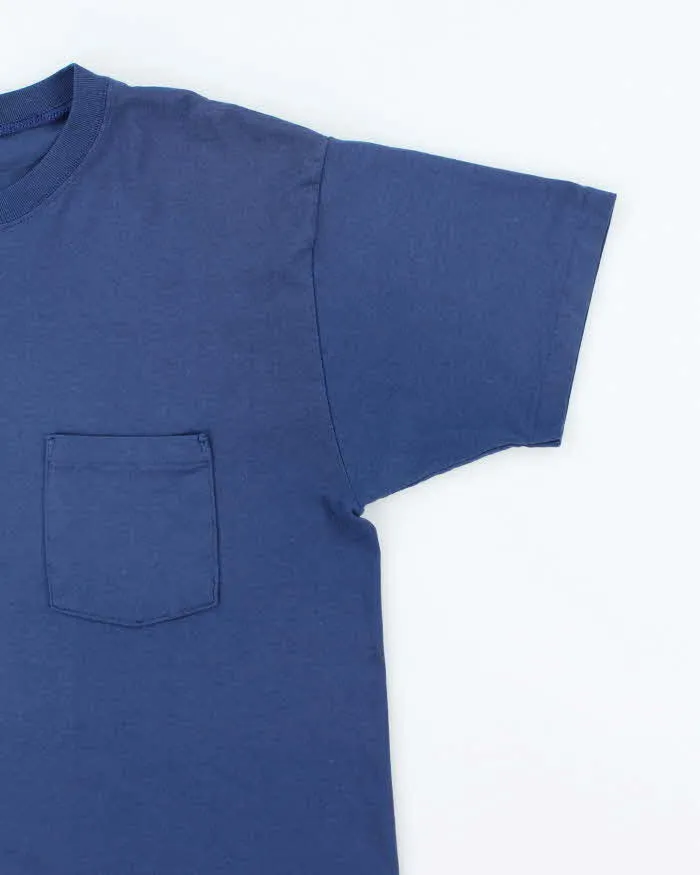 Vintage 90's Single Stitch Blank Pocket T-Shirt - L sold by Rokit product image thumbnail 4