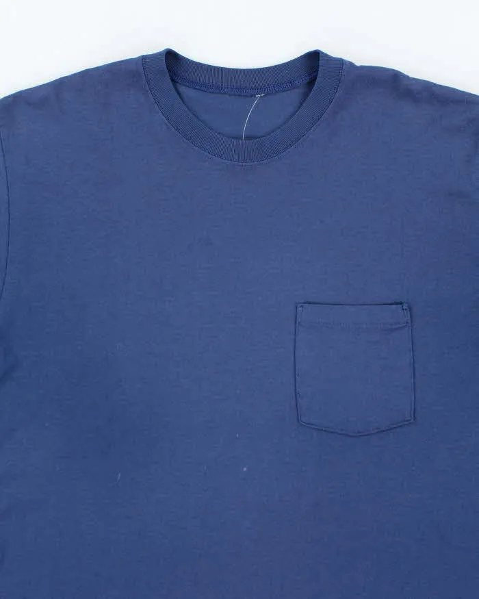 Vintage 90's Single Stitch Blank Pocket T-Shirt - L sold by Rokit product image thumbnail 3