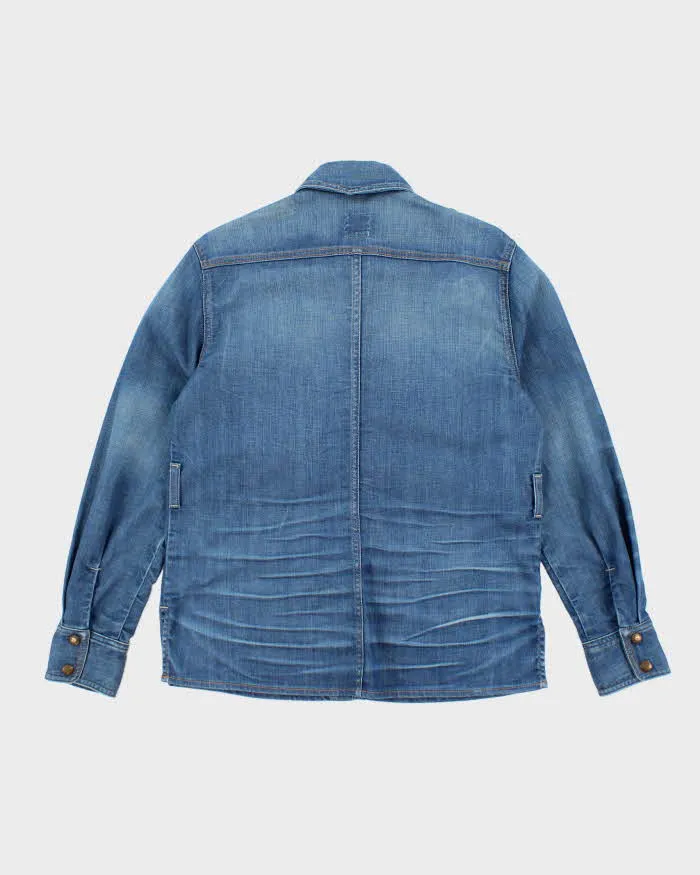 Vintage 90's Lucky Brand Dark Wash Denim Shirt - M sold by Rokit product image thumbnail 2