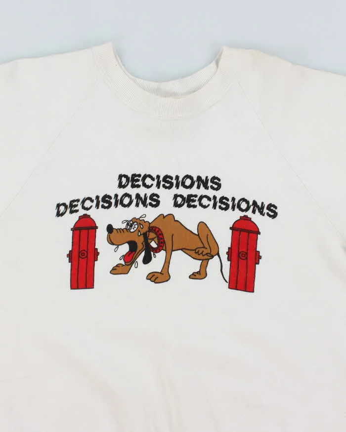 Vintage 90's Dog Decisions Comedy Graphic Print Sweatshirt - L sold by Rokit product image thumbnail 2