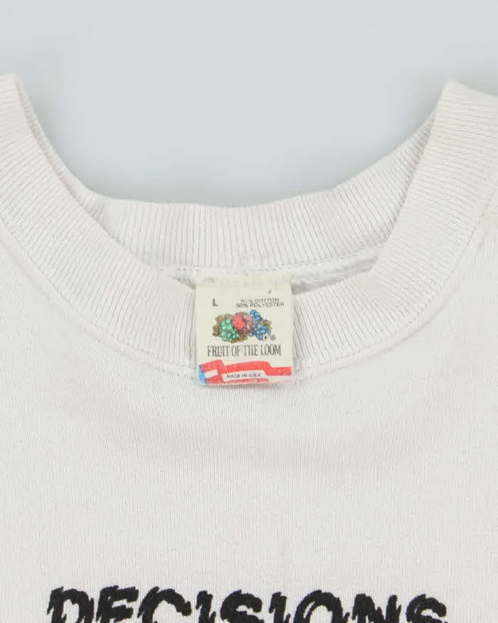 Vintage 90's Dog Decisions Comedy Graphic Print Sweatshirt - L sold by Rokit product image thumbnail 5