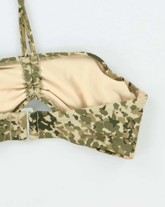 Vintage Y2k 00s Camouflage Ruched Bikini Top - S sold by Rokit product image thumbnail 4