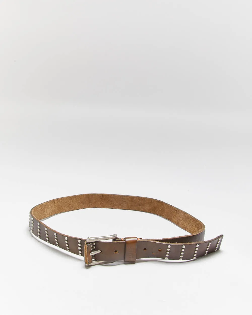 Vintage Hugo Boss Studded Leather Belt - W34-W39 sold by Rokit product image thumbnail 2