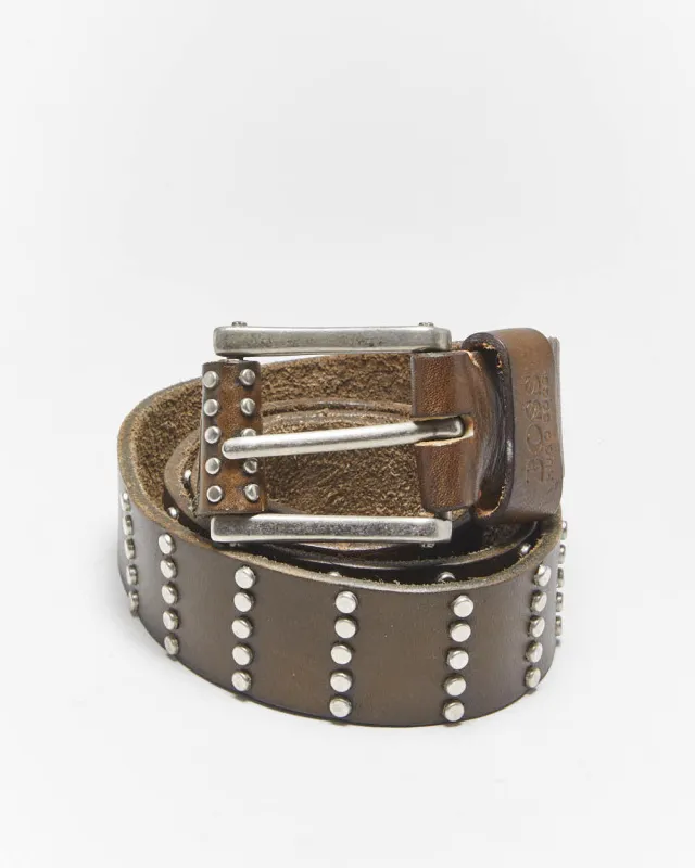 Vintage Hugo Boss Studded Leather Belt - W34-W39 sold by Rokit