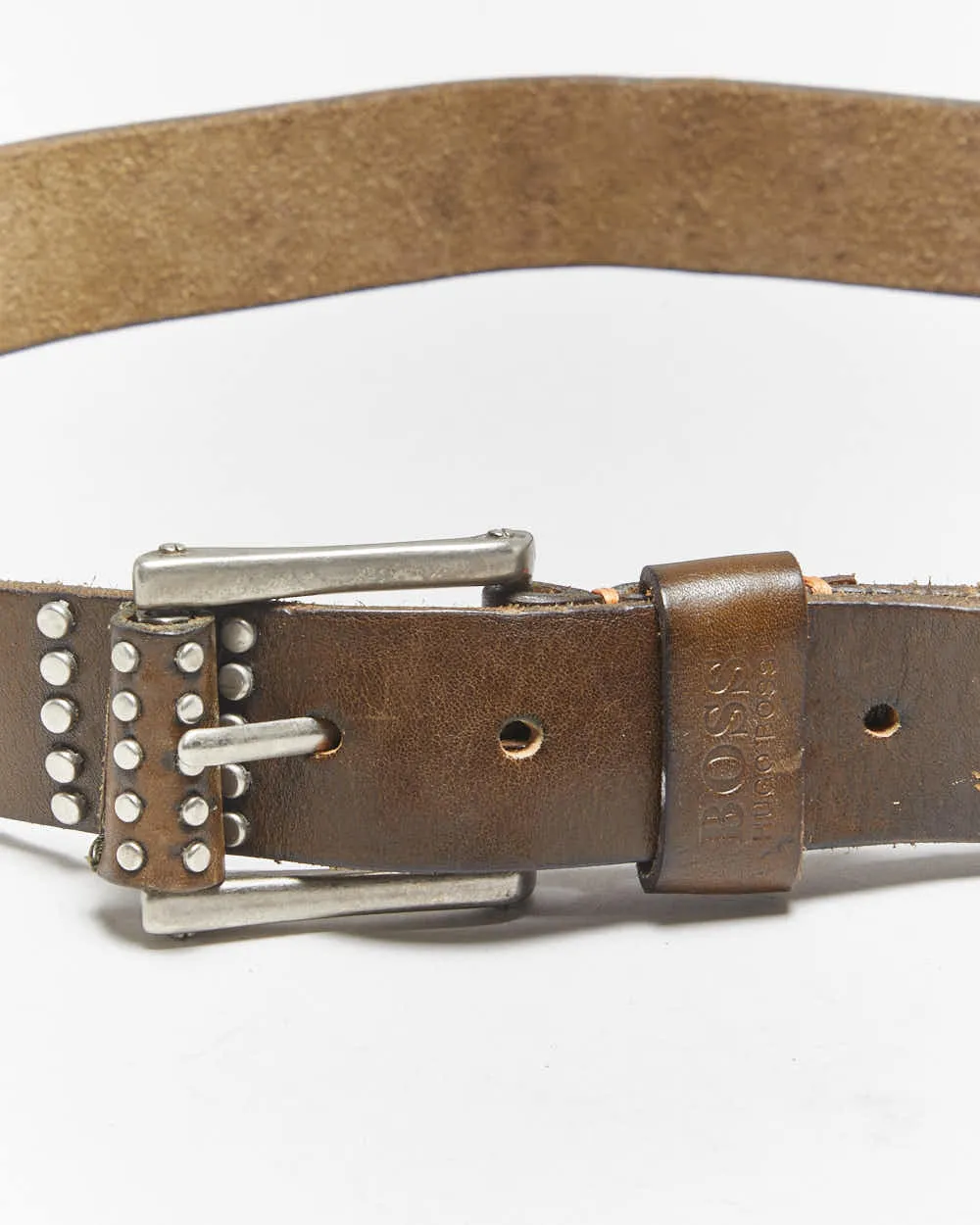 Vintage Hugo Boss Studded Leather Belt - W34-W39 sold by Rokit product image thumbnail 4