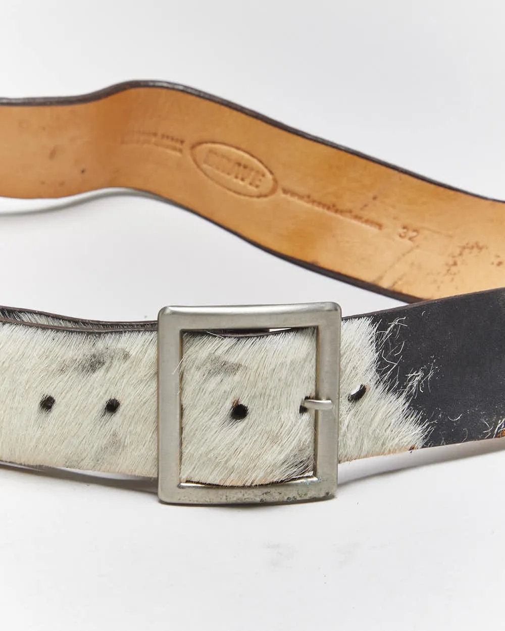 Vintage Y2k 00s Brave Cow Hide Leather Belt - W30-W34 sold by Rokit product image thumbnail 4