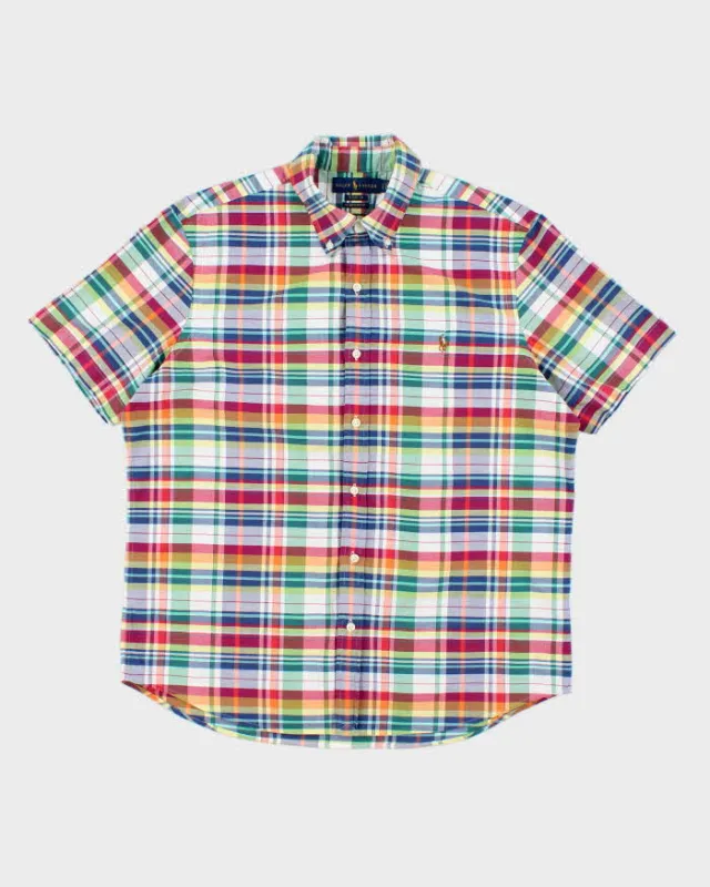 Vintage Ralph Lauren Short Sleeve Check Shirt - L sold by Rokit