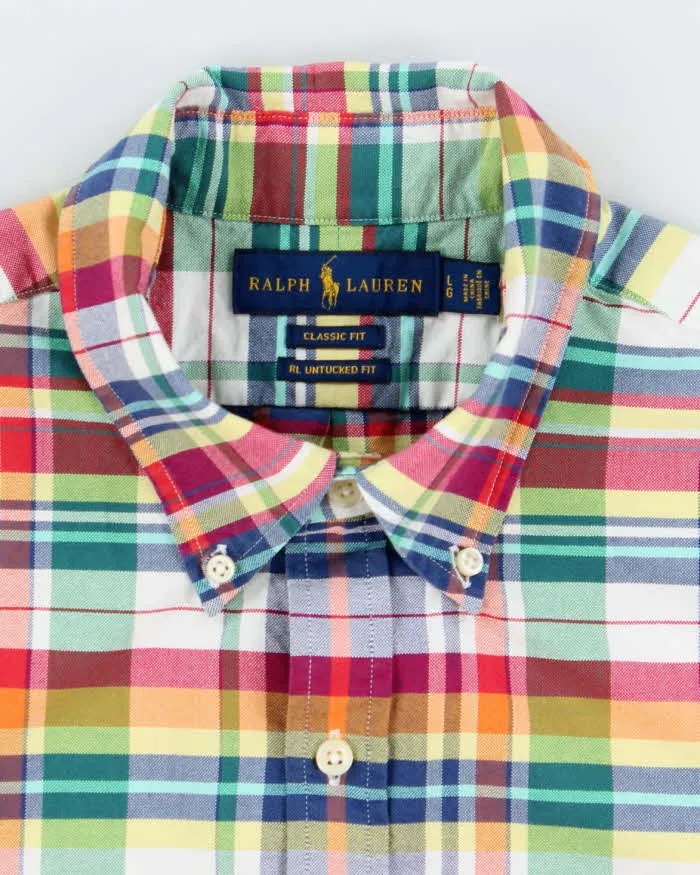 Vintage Ralph Lauren Short Sleeve Check Shirt - L sold by Rokit product image thumbnail 5
