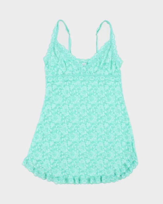 Vintage Y2k 00s Hanky Panky Lace Slip Dress - M sold by Rokit