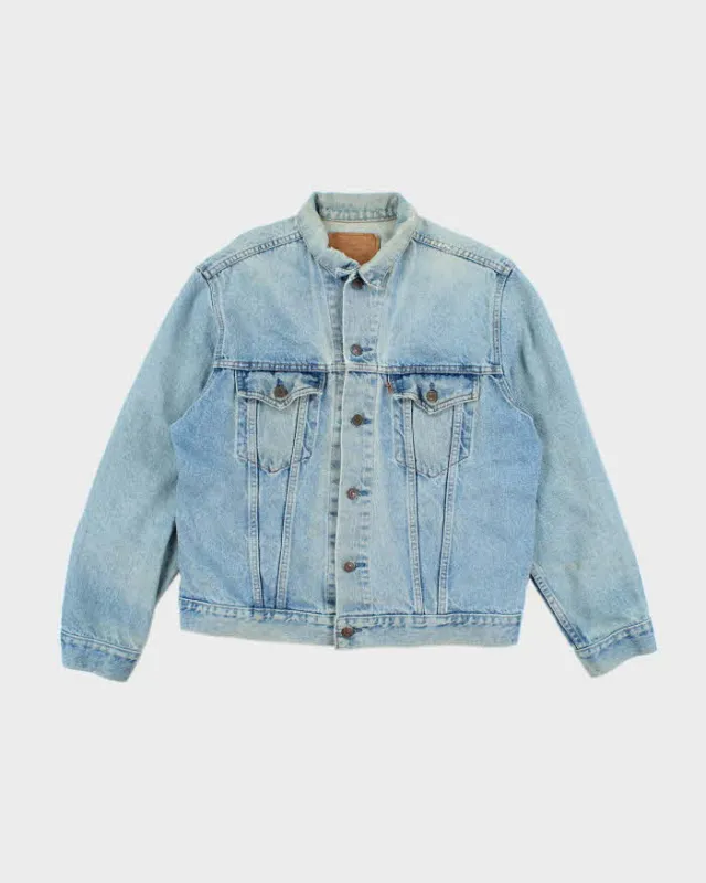 Vintage 90's Levi's Orange Tab Light Wash Oversized Denim Jacket - L sold by Rokit