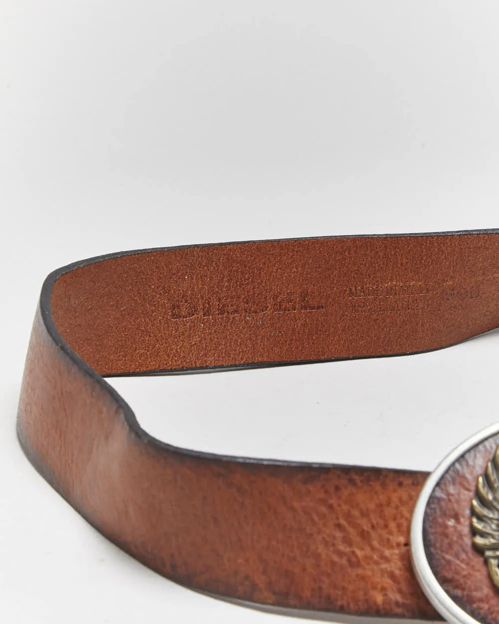 Vintage Diesel Chunky Buckle Leather Belt - W32-W36 sold by Rokit product image thumbnail 5